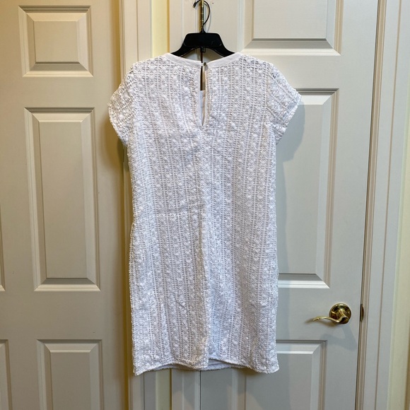 Banana Republic White Eyelet Shift Dress - Picture 8 of 8